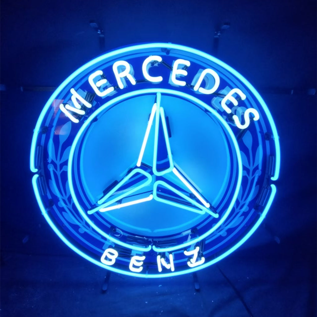 Mercedes Benz Auto Car Logo Neon Signs Light by Neon Signs Land - main product image for Resin Society