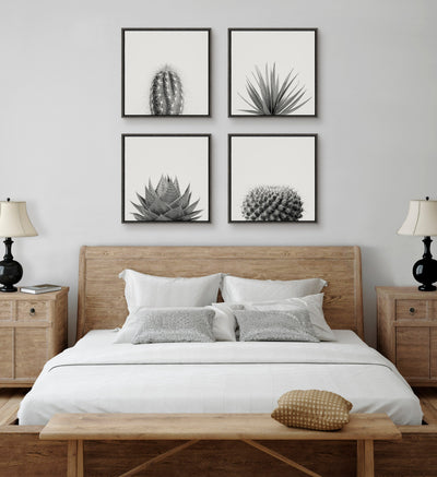 Sylvie Haze Succulent Cactus Short Framed Canvas by kateandlaurel - product image 14 for Resin Society