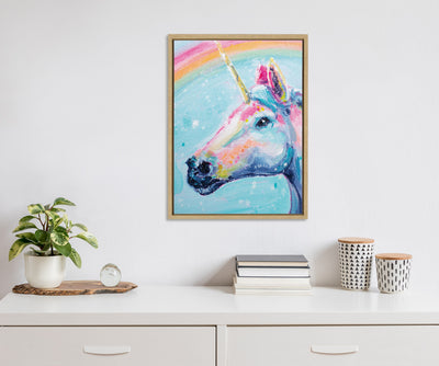 Sylvie Do You Believe in Magic Framed Canvas by Rachel Christopoulos