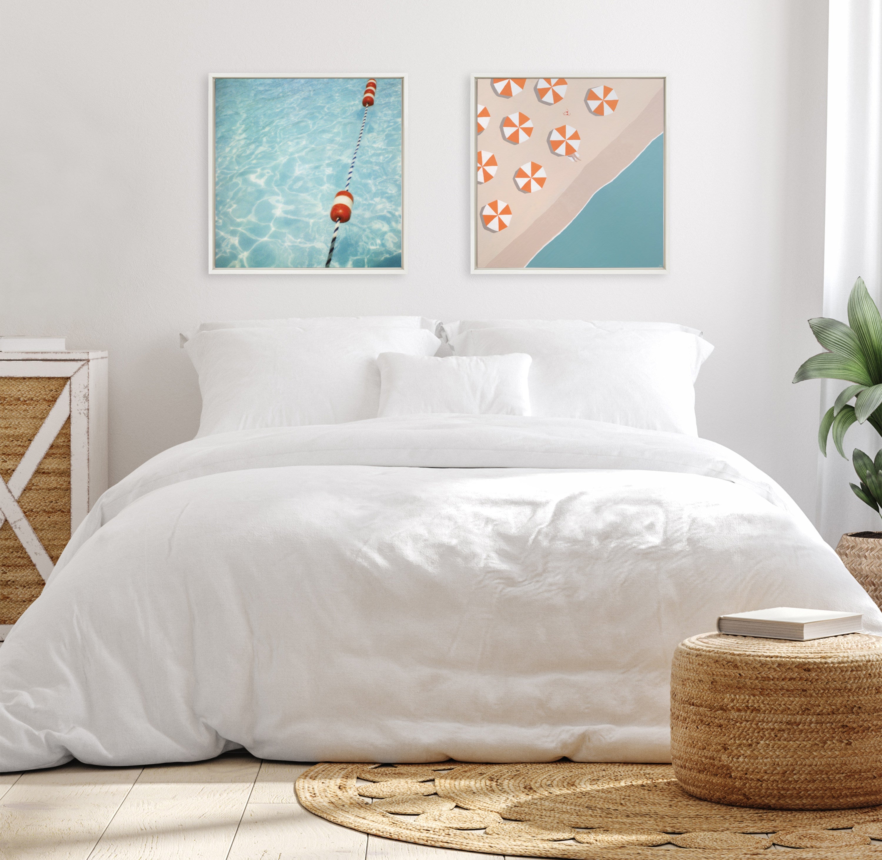 Sylvie Ropes Framed Canvas by Alicia Bock