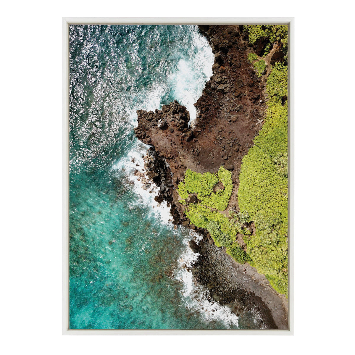 Sylvie Going back to Maui Framed Canvas by kateandlaurel - product image 2 for Resin Society