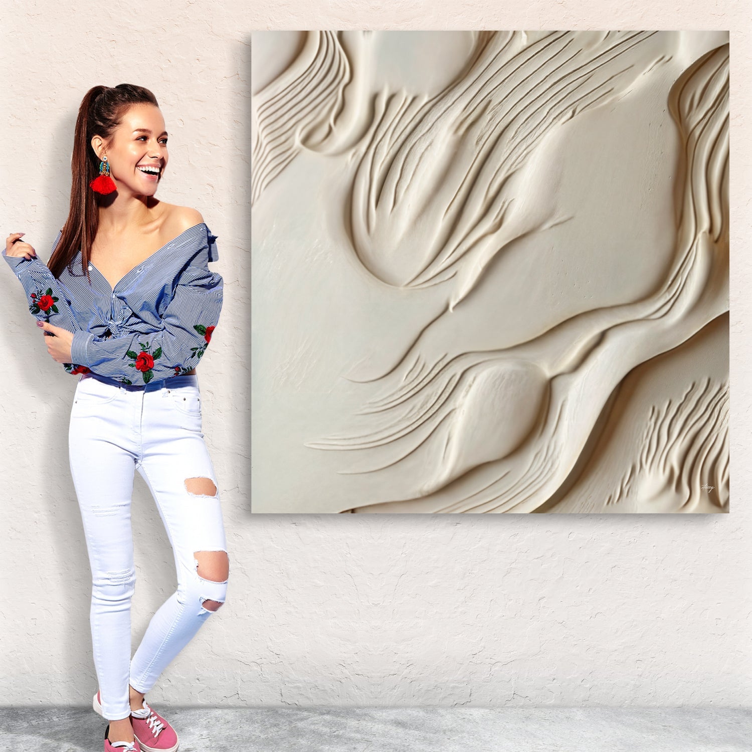 Canvas Print: "Milk Valley" by Tailored Canvases - product image 4 for Resin Society
