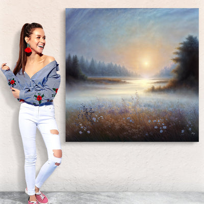 Canvas Print: Misty Serenade by Tailored Canvases - product image 5 for Resin Society
