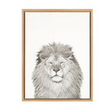 Sylvie Lion Framed Canvas by Simon Te Tai by kateandlaurel - product image 17 for Resin Society
