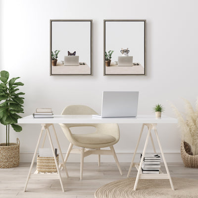 Sylvie I’m Cathy, I work in Accounting Framed Canvas by kateandlaurel - product image 7 for Resin Society