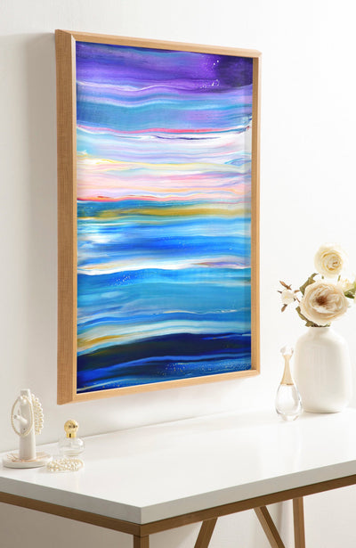 Blake Seaside Serenity Framed Printed Art by Xizhou Xie