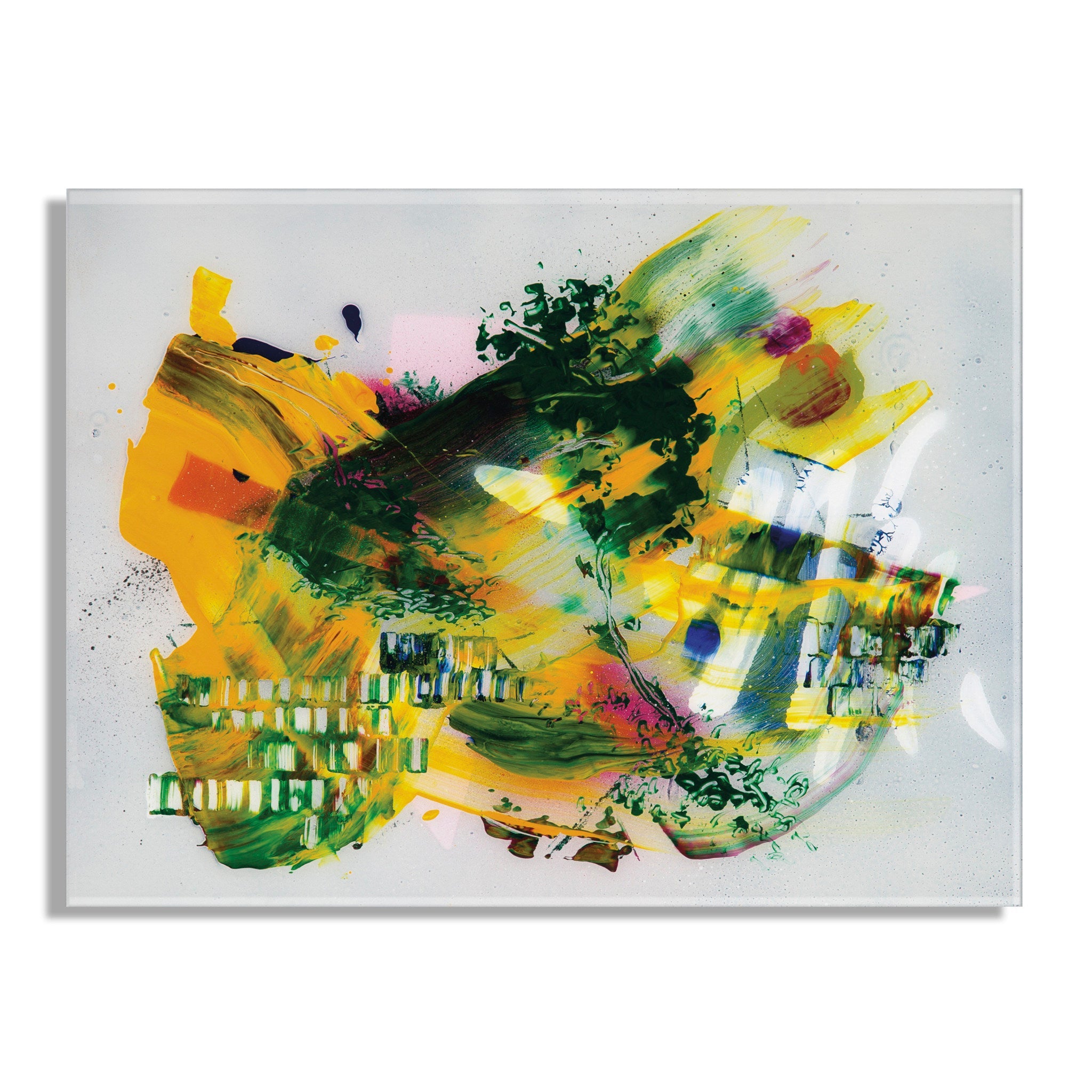 Garden of a Split Second Painting Floating Acrylic Art by kateandlaurel - product image 2 for Resin Society