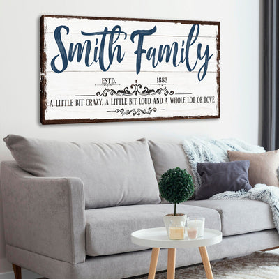 Custom Name Sign Canvas by Tailored Canvases - main product image for Resin Society