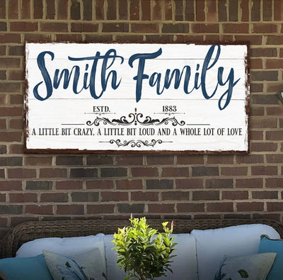 Custom Name Sign Canvas by Tailored Canvases - product image 3 for Resin Society