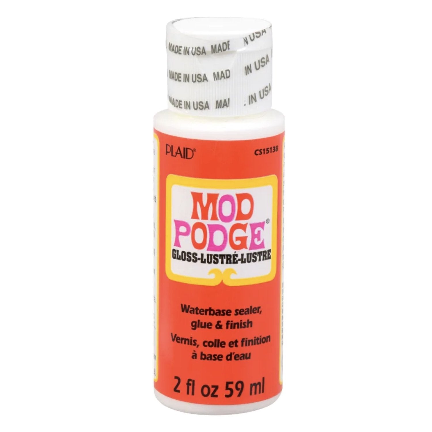 Bottle of Mod Podge glue and sealer for epoxy projects
