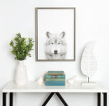 Sylvie Wolf Framed Canvas by Simon Te Tai by kateandlaurel - product image 20 for Resin Society