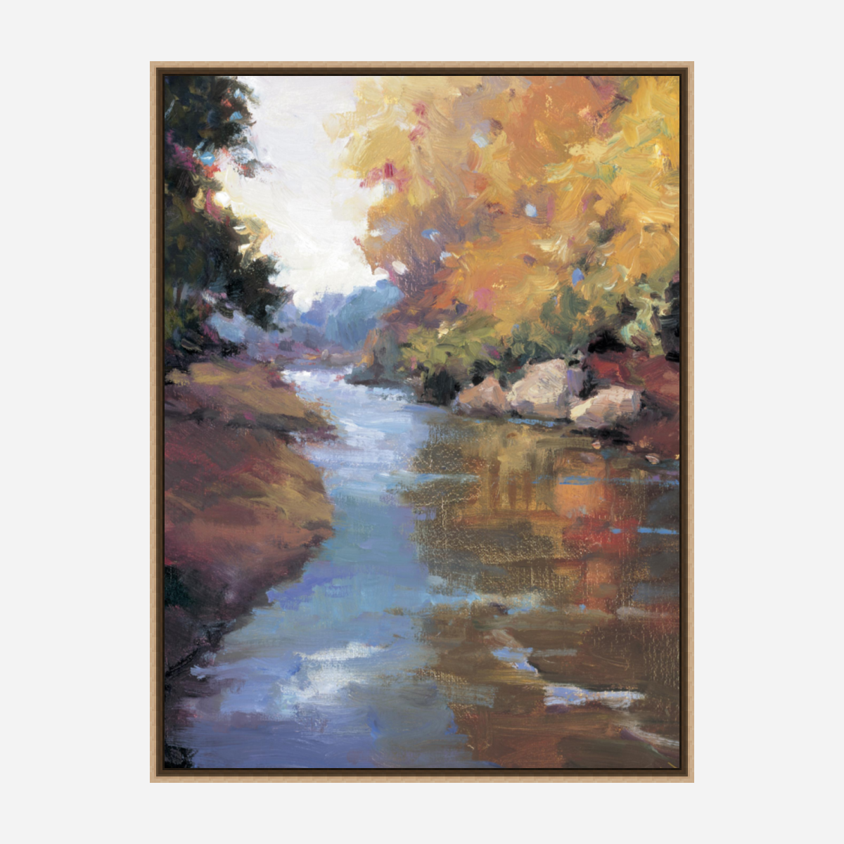 Mountain Stream Artist Enhanced Canvas Print by John Beard Collection - product image 8 for Resin Society