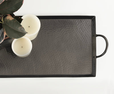 Sanzo Hammered Rectangle Metal Tray