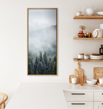 Sylvie Evergreen Dream Framed Canvas by kateandlaurel - product image 4 for Resin Society