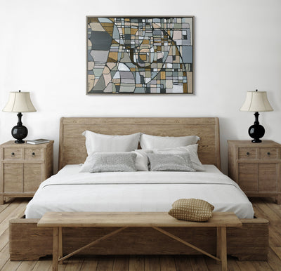 Sylvie Deco Nadeau Framed Canvas by Leah Nadeau by kateandlaurel - product image 5 for Resin Society