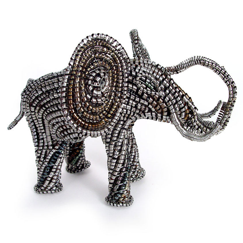 Metal Elephant Sculpture