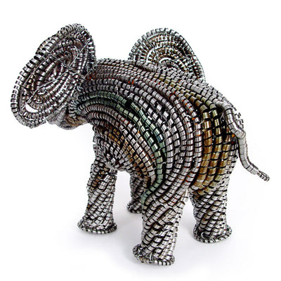 Metal Elephant Sculpture