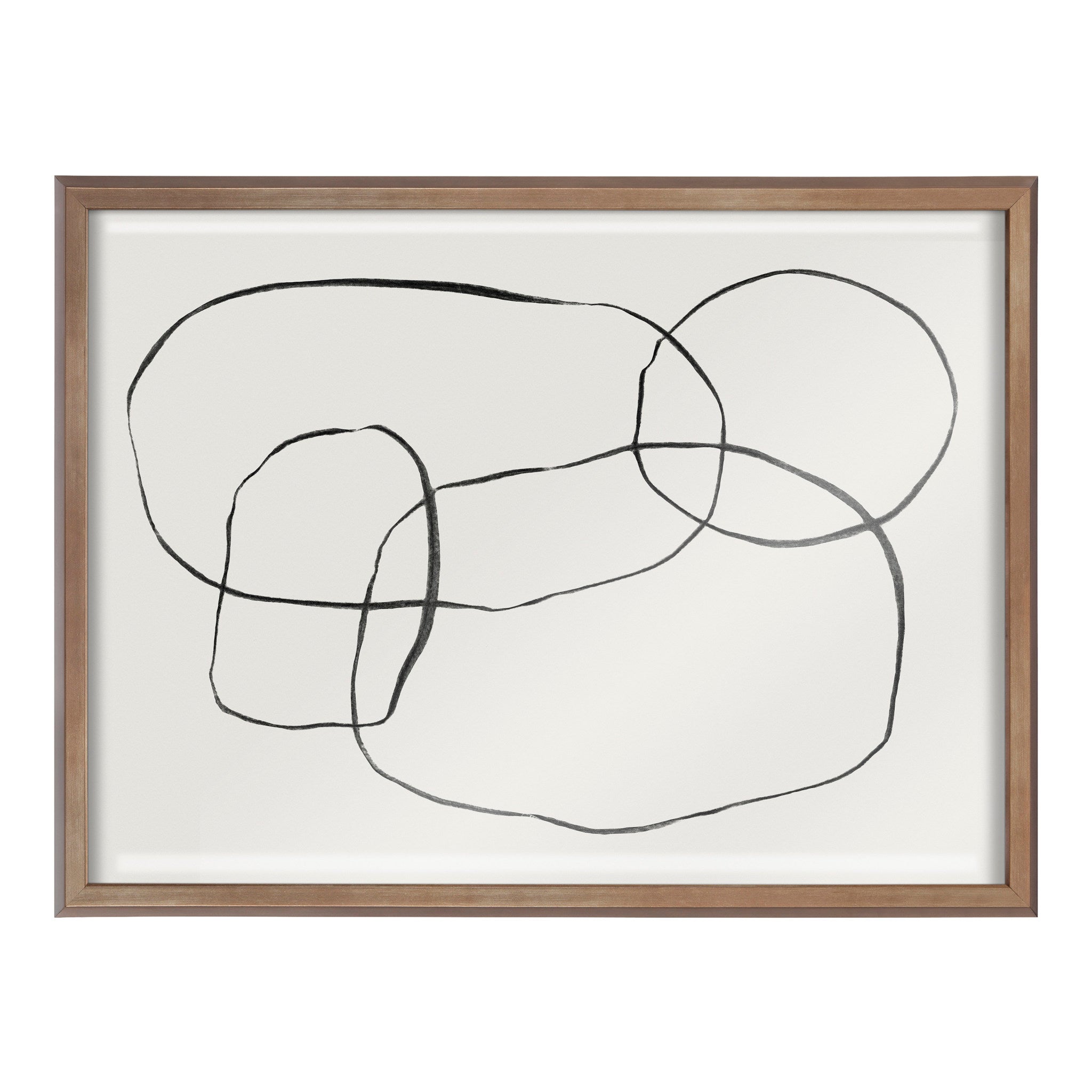 Blake 871 Modern Circles Framed Printed Glass by Teju Reval of by kateandlaurel - product image 2 for Resin Society