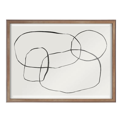 Blake 871 Modern Circles Framed Printed Glass by Teju Reval of by kateandlaurel - product image 2 for Resin Society