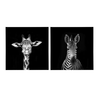 Minimalist Animal Portrait on Black Canvas by The Creative Bunch Studio by kateandlaurel - product image 2 for Resin Society