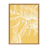 Sylvie Flower in Yellow Framed Canvas by kateandlaurel - product image 8 for Resin Society