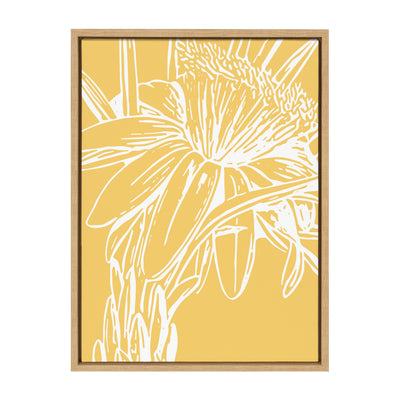 Sylvie Flower in Yellow Framed Canvas by kateandlaurel - product image 8 for Resin Society