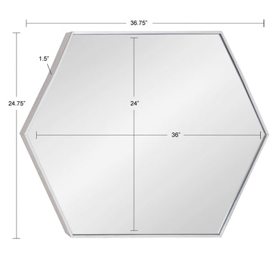 Rhodes Framed Hexagon Wall Mirror