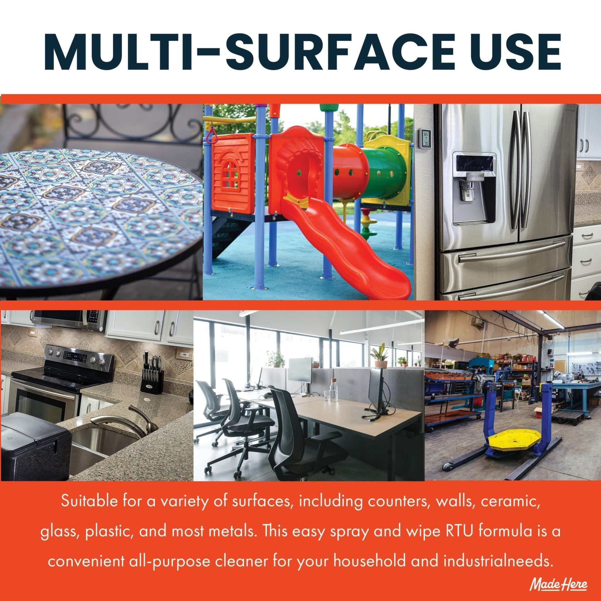 Multi-Surface Cleaner - (32oz) by Made Here Industrial Products