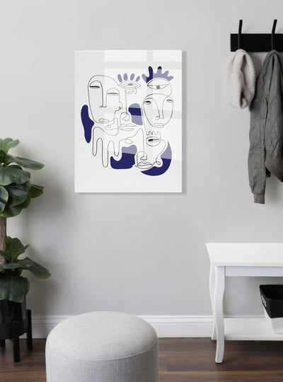 Mystery Blue Floating Acrylic Art by kateandlaurel - product image 9 for Resin Society