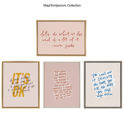Sylvie Do What We Love Framed Canvas by kateandlaurel - product image 8 for Resin Society