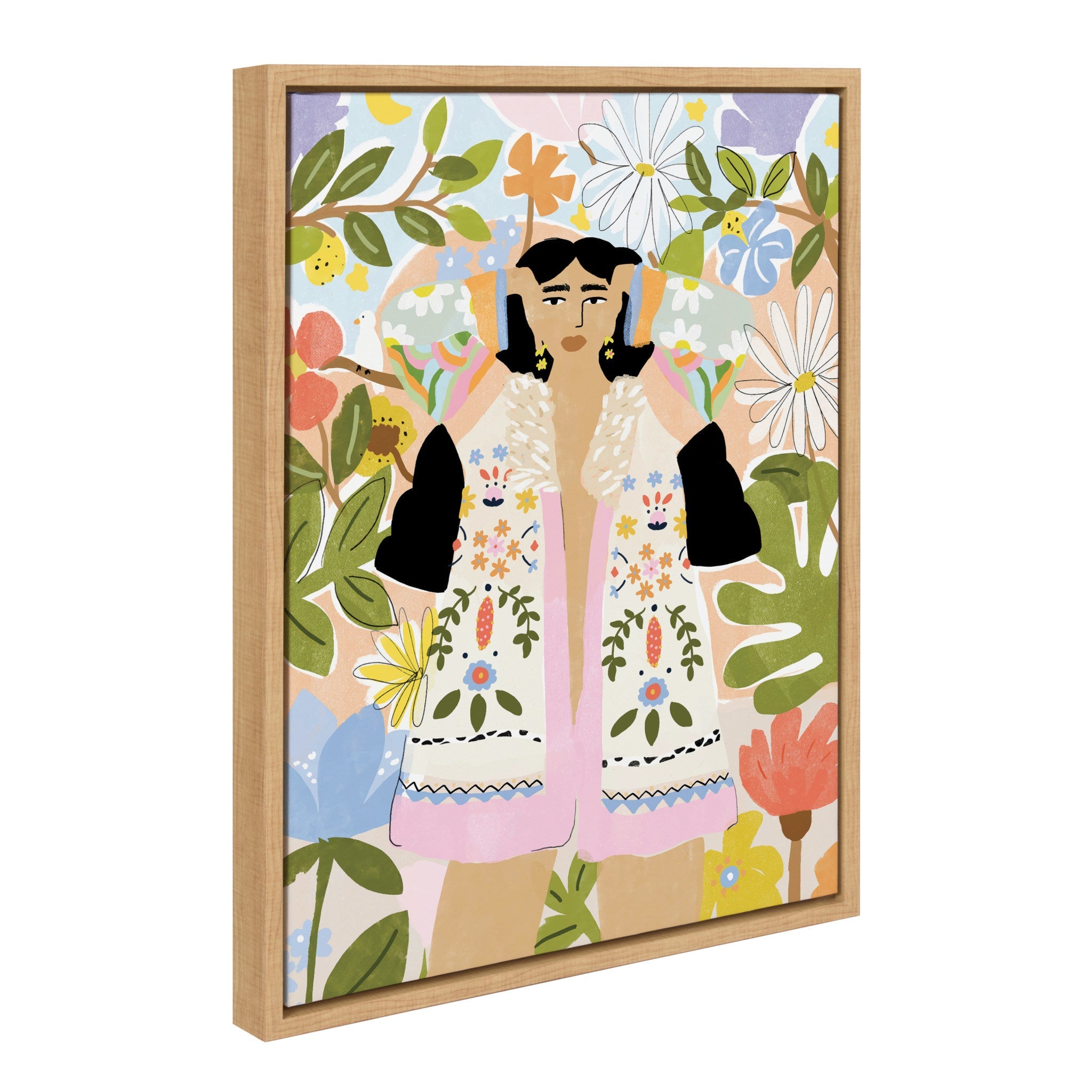 Sylvie Beauty Around Me Framed Canvas by kateandlaurel - product image 2 for Resin Society