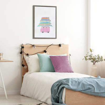 Sylvie Beachbound and Down Framed Canvas by Rachel Bolgov by kateandlaurel - product image 8 for Resin Society