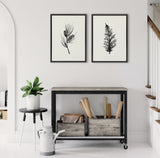 Sylvie Vintage Botanical 3 and 4 Framed Canvas Set by kateandlaurel - product image 10 for Resin Society