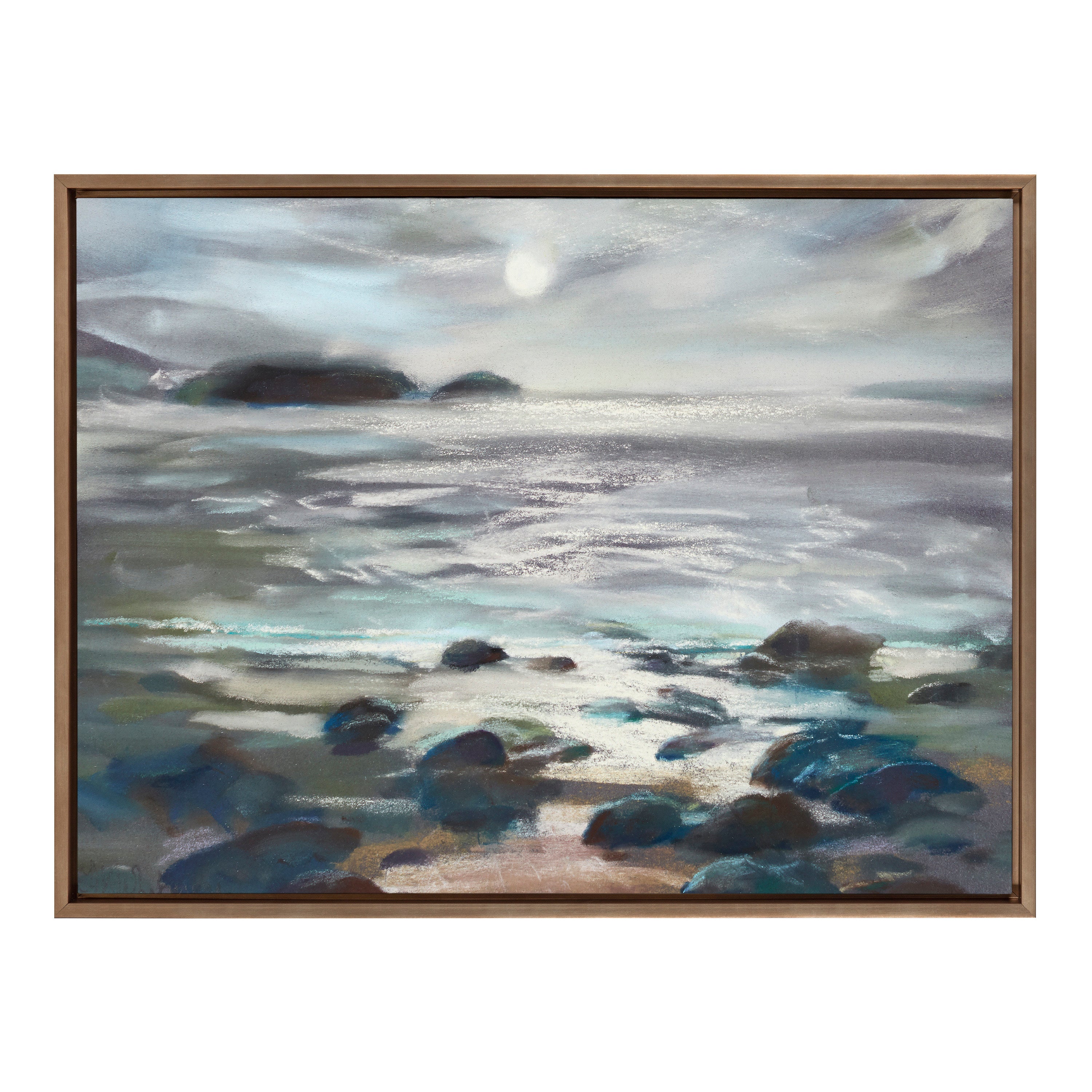 Sylvie Moonlight Becomes You Framed Canvas by Nel Whatmore