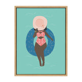 Sylvie By the Pool Framed Canvas by Queenbe Monyei by kateandlaurel - product image 11 for Resin Society