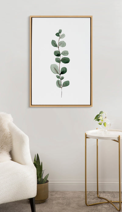 Sylvie Eucalyptus 1a Framed Canvas by kateandlaurel - product image 4 for Resin Society