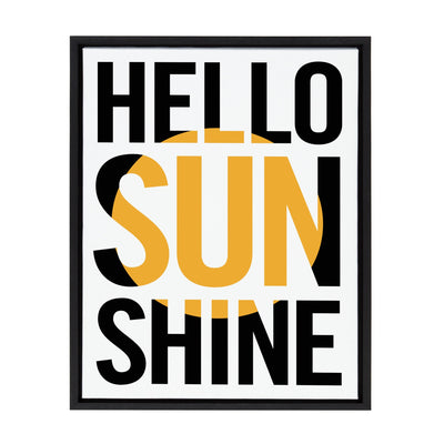 Sylvie Hello Sunshine Framed Canvas By Rocket Jack by kateandlaurel - main product image for Resin Society
