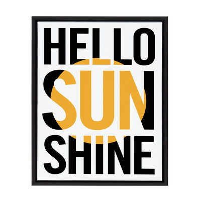 Sylvie Hello Sunshine Framed Canvas By Rocket Jack by kateandlaurel - product image 10 for Resin Society