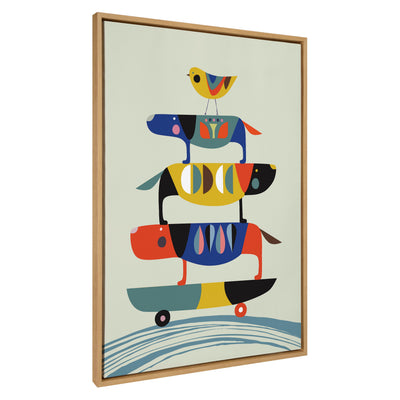 Sylvie Skate Dog Framed Canvas by kateandlaurel - product image 10 for Resin Society