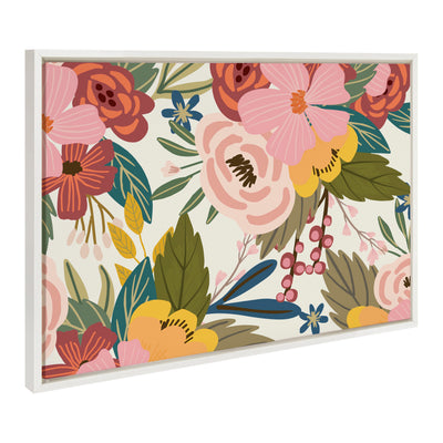 Sylvie Softly Framed Canvas by Mia Charro