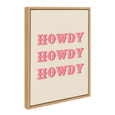 Sylvie Howdy Framed Canvas by Tània García