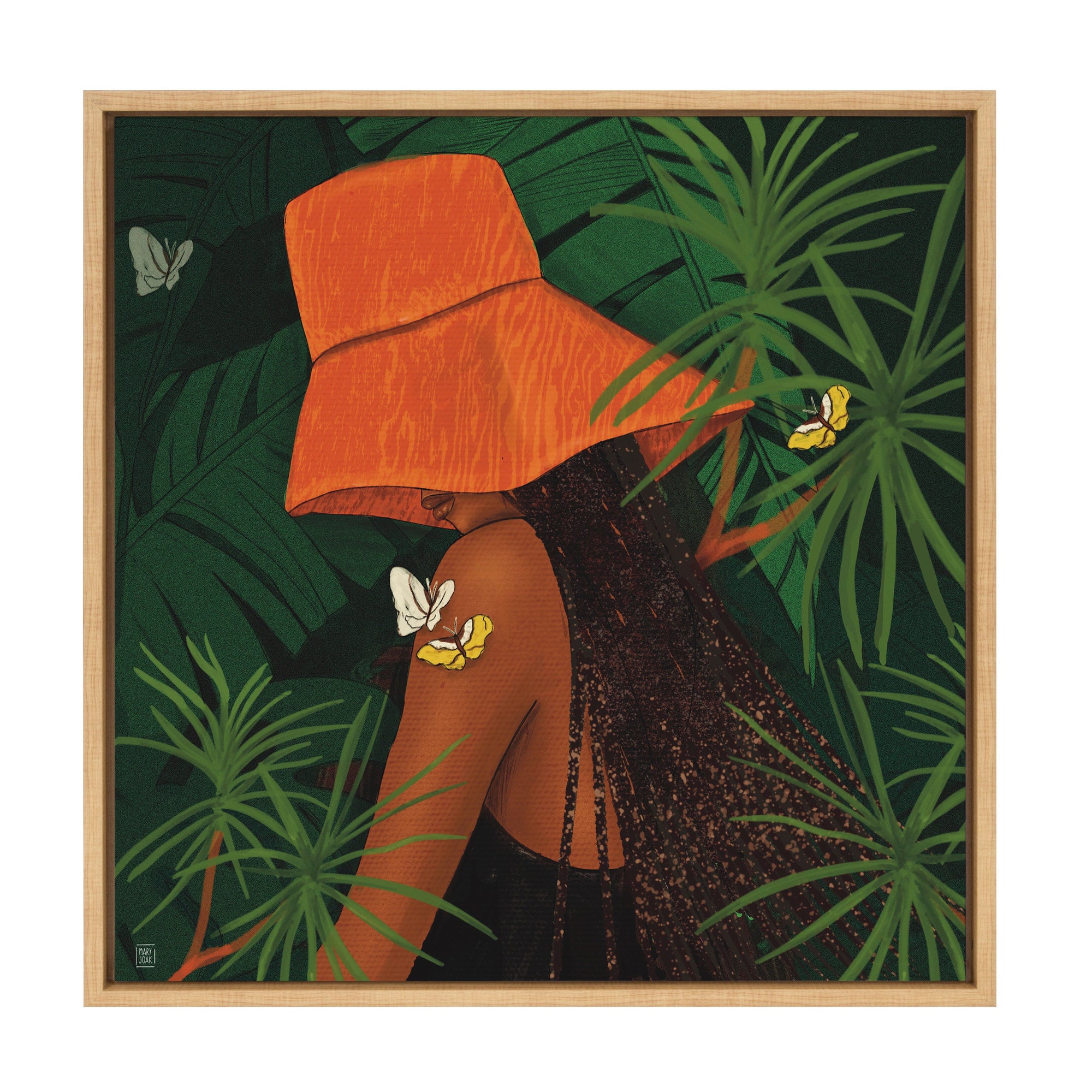 Sylvie Tell Me About Hope Framed Canvas by kateandlaurel - main product image for Resin Society