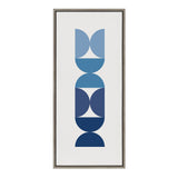 Sylvie Circles and Curves Ocean Beach Blues Framed Canvas by kateandlaurel - product image 2 for Resin Society