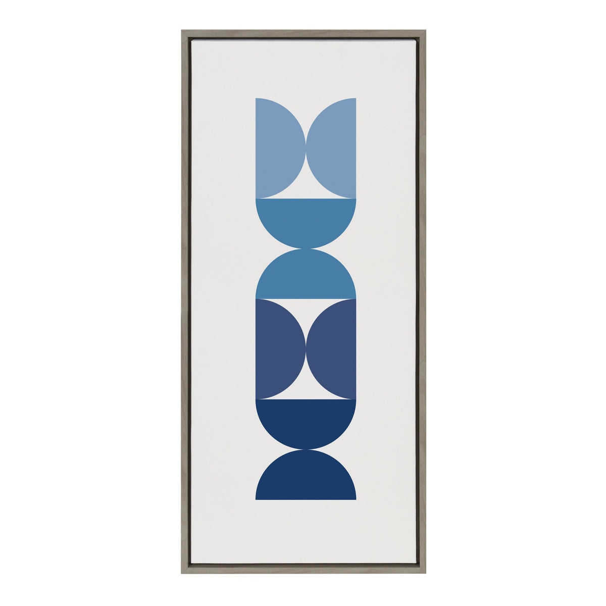 Sylvie Circles and Curves Ocean Beach Blues Framed Canvas by kateandlaurel - product image 2 for Resin Society