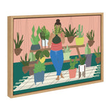 Sylvie Plant Lady Framed Canvas by kateandlaurel - product image 2 for Resin Society