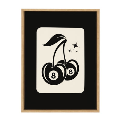 Sylvie Cherry Ball 8 Framed Canvas by Honey Island Studio