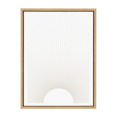 Sylvie Sun Rays Framed Canvas by Rocket Jack by kateandlaurel - product image 2 for Resin Society