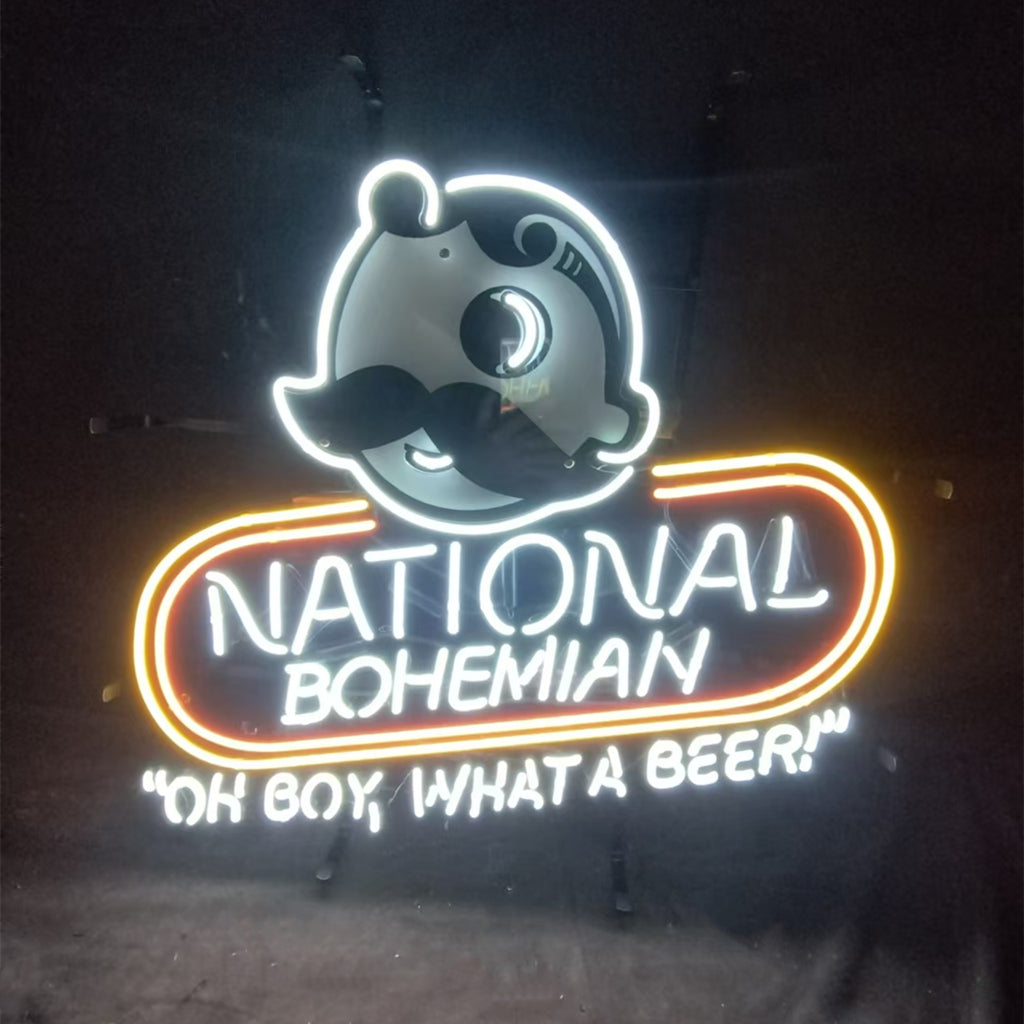 National Bohemian "Oh Boy,What a Beer!“ Neon Signs Light by Neon Signs Land - main product image for Resin Society