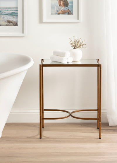 Catriona Side Table Mirror and Metal