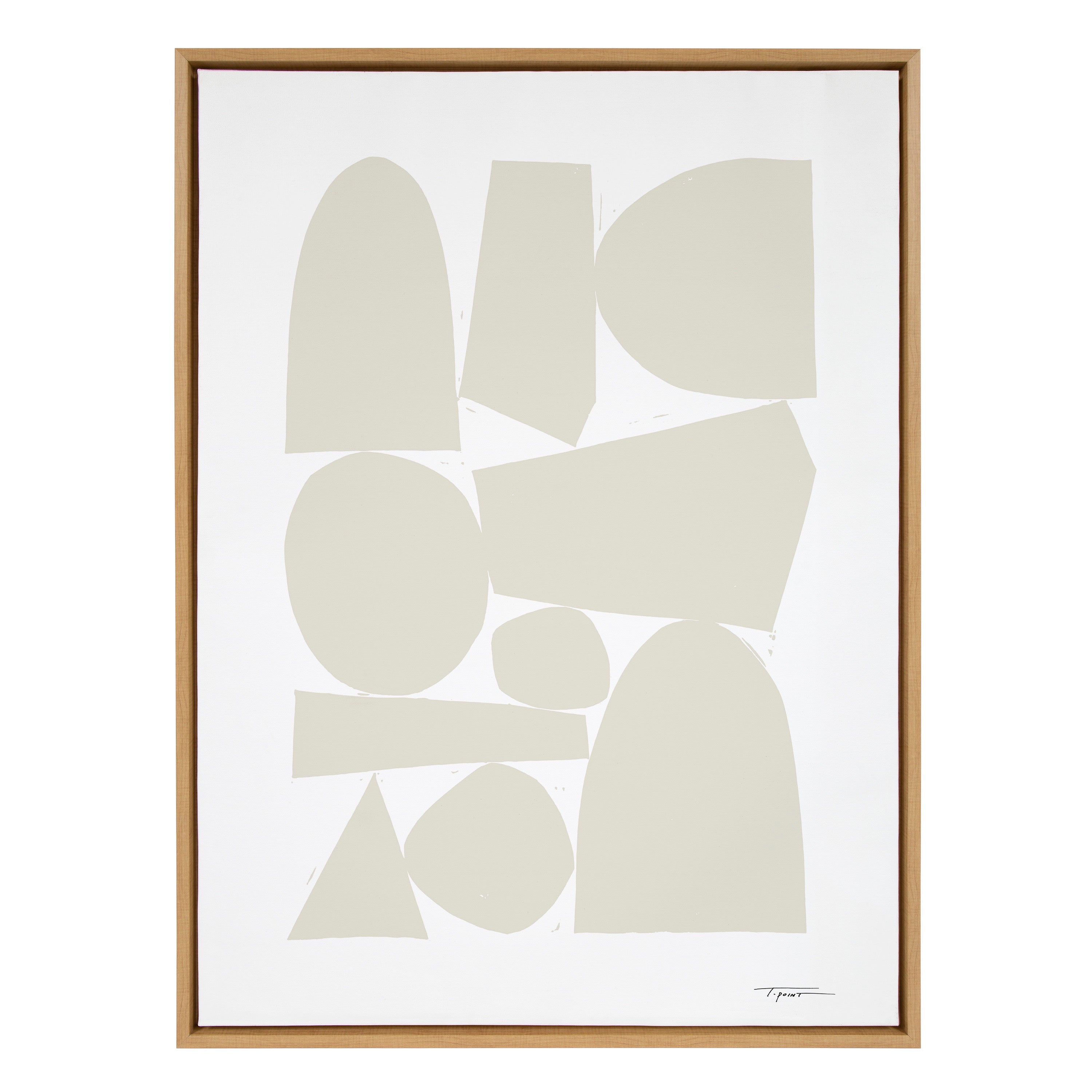Sylvie Constructed II Neutral Framed Canvas by kateandlaurel - product image 7 for Resin Society